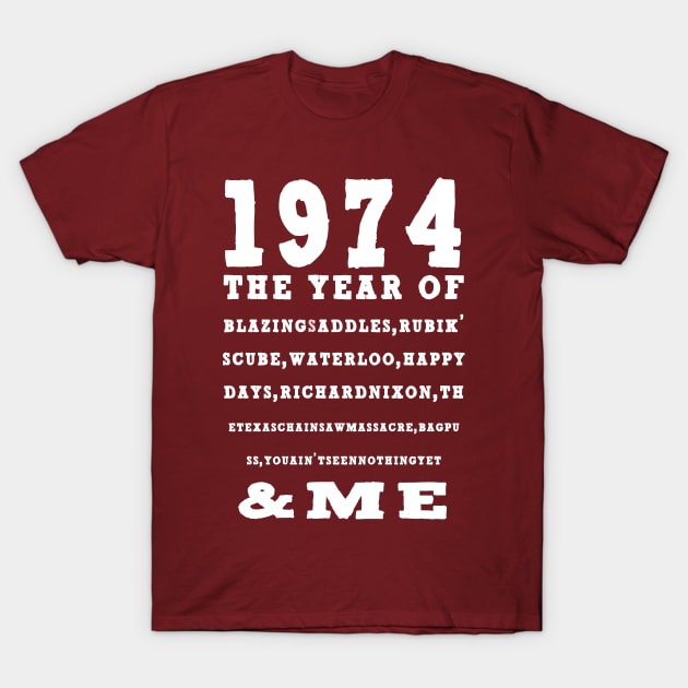 1974 Times T-Shirt by RockyBadlands